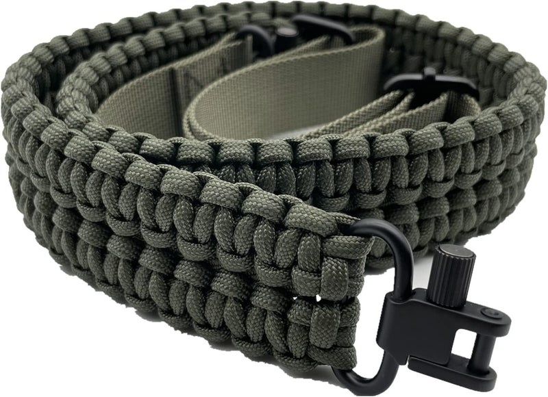 VVAAGG Two-Point Sling with Swivel, Non-Slip Paracord Sling with Adjustable Length Strap - Image 1
